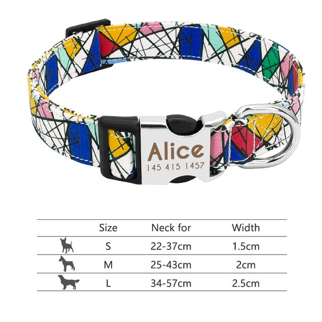 Personalised Reflective Dog Collar