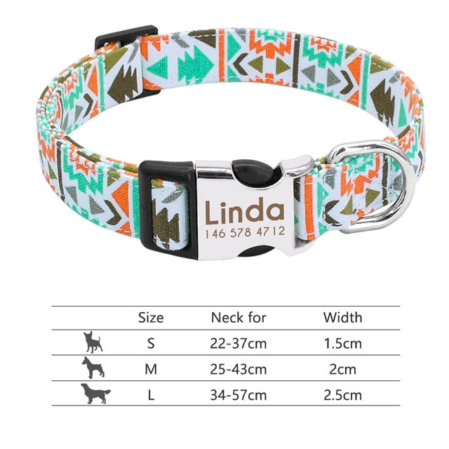 Personalised Reflective Dog Collar