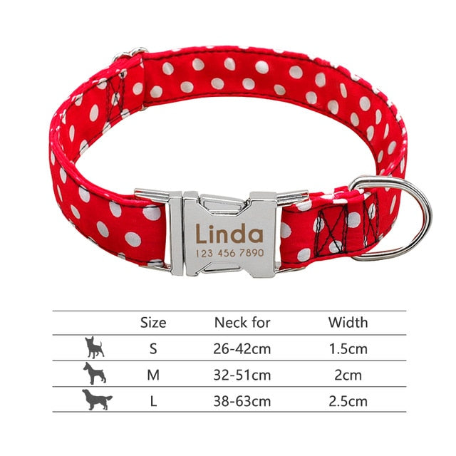 Personalised Reflective Dog Collar