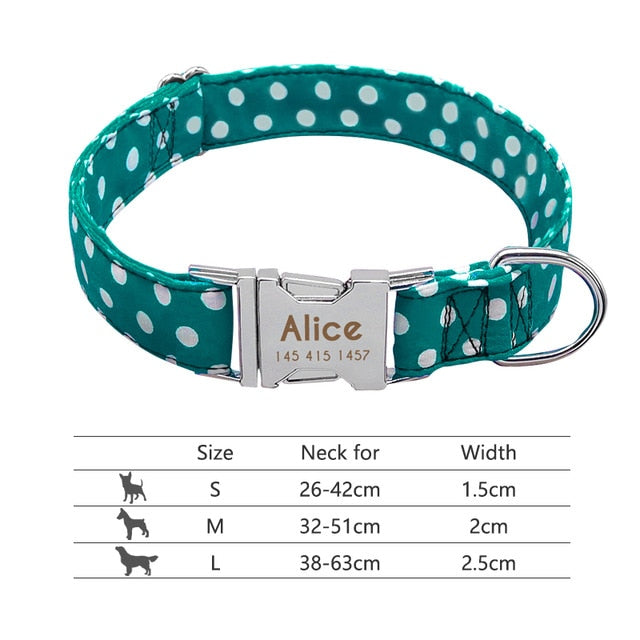 Personalised Reflective Dog Collar