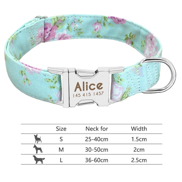 Personalised Reflective Dog Collar