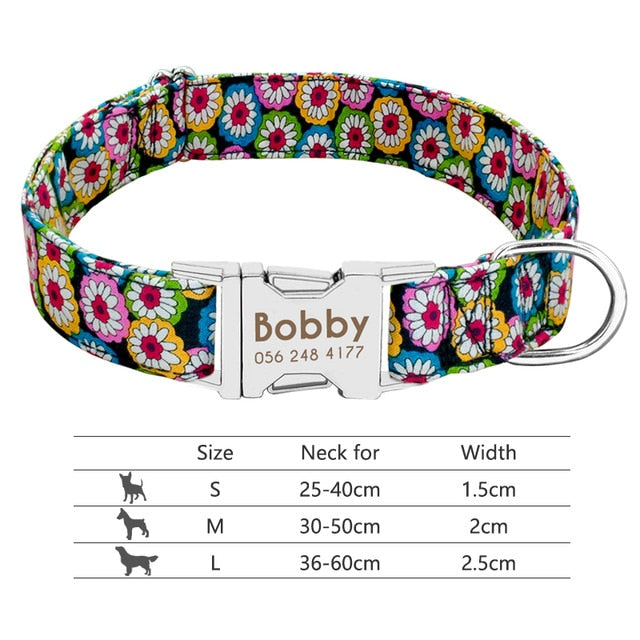 Personalised Reflective Dog Collar