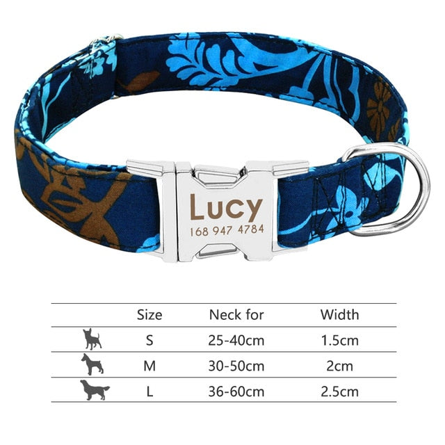 Personalised Reflective Dog Collar