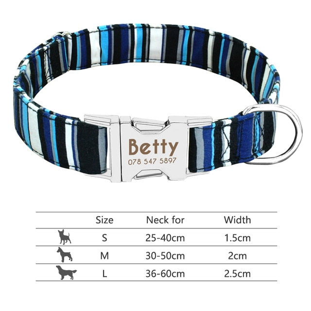 Personalised Reflective Dog Collar