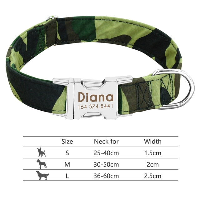 Personalised Reflective Dog Collar