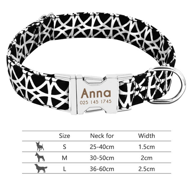 Personalised Reflective Dog Collar