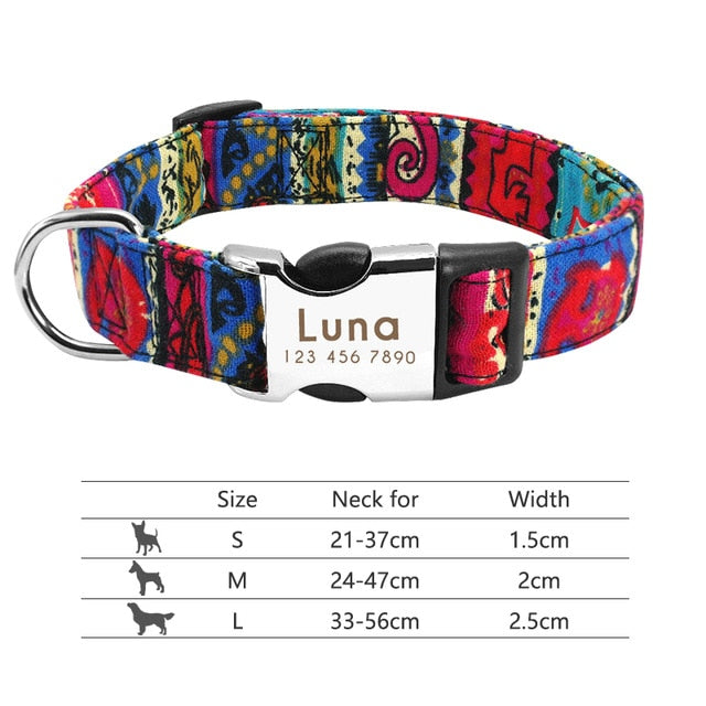 Personalised Reflective Dog Collar