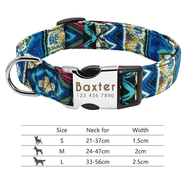 Personalised Reflective Dog Collar