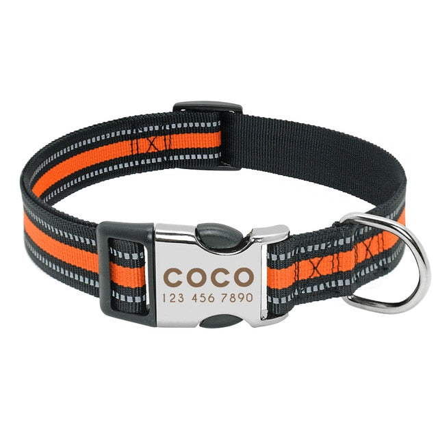 Personalised Reflective Dog Collar