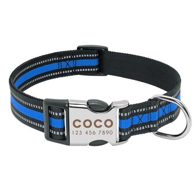 Personalised Reflective Dog Collar